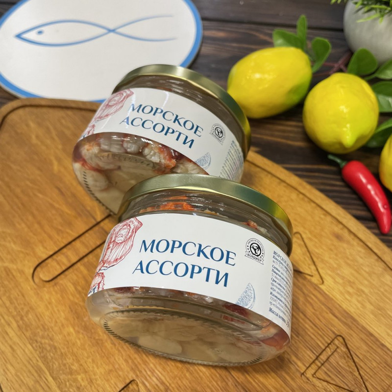 Морское ассорти Краб и гребешок, 250г