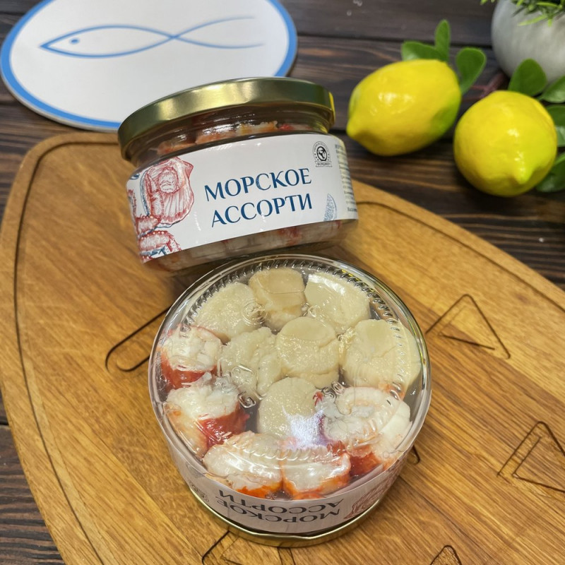 Морское ассорти Краб и гребешок, 250г