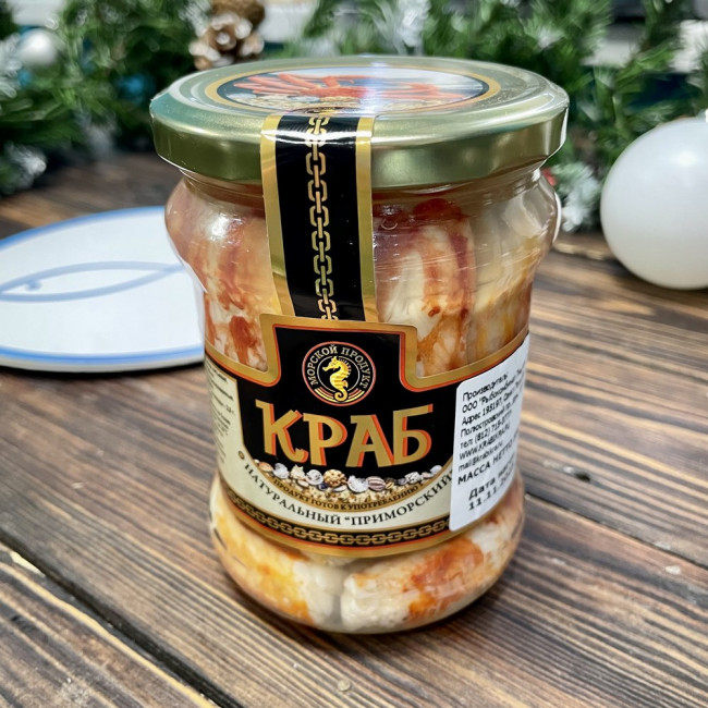 Камчатский краб фаланга в стекле, 550г