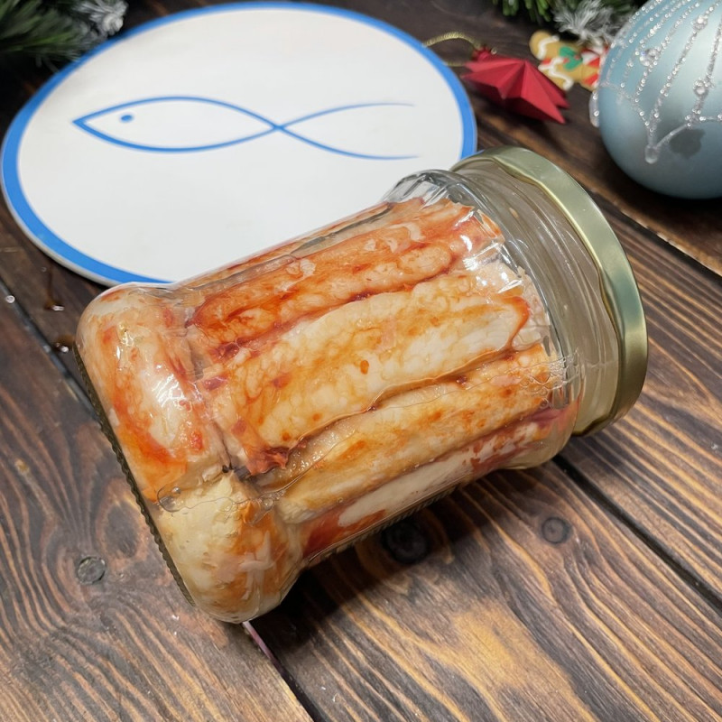 Камчатский краб фаланга в стекле, 550г