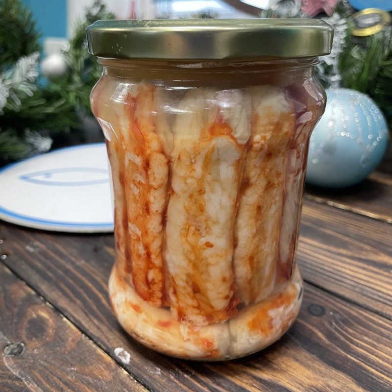 Камчатский краб фаланга в стекле, 550г