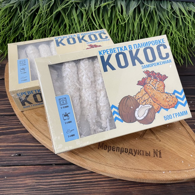 Креветки в кокосовой панировке, 500г