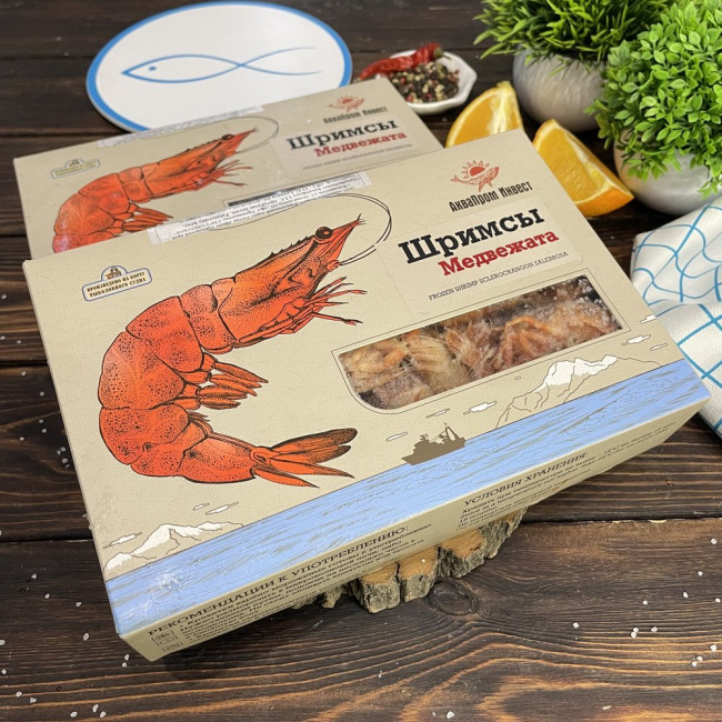 Креветки Шримс Медвежонок 70/90, 750г