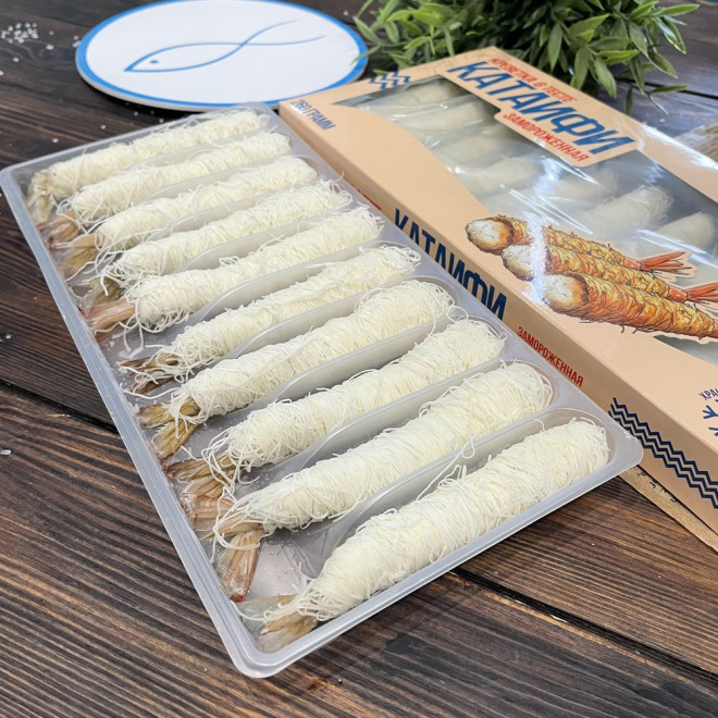 Креветки в тесте Катаифи, 260г