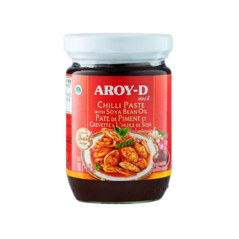 Паста Чили с соевым маслом AROY-D, 260г